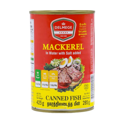 Canned Fish Mackeral 425G - Delmege