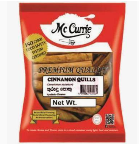 Cinnamon Quills 25G - Mccurrie