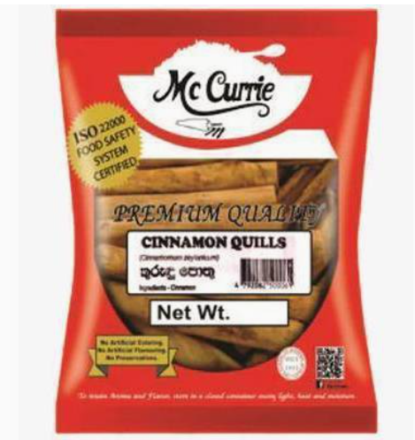 Cinnamon Quills 50G - Mccurrie