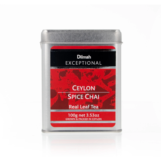 Exceptional Ceylon Spice Chai Real Leaf Tea 100G Tin - Dilmah