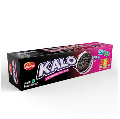 Kalo Strawberry Flavoured Biscuit 140G - Munchee