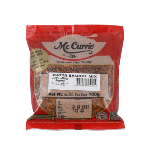 Katta Sambol Mix 100G - Mccurrie