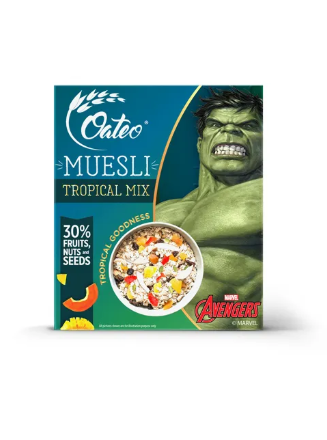 Oats Muesli Tropical Mix 400G Bib - Oateo