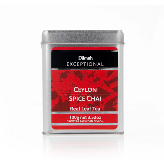 Exceptional Ceylon Spice Chai Real Leaf Tea 100G Tin - Dilmah