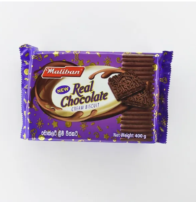 Real Chocolate Cream Biscuit 400G