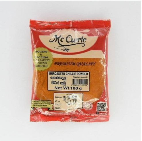 Unroasted Chilli Powder 100G - Mccurrie